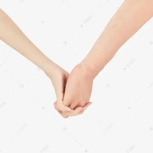 情侣人物十指相扣手势