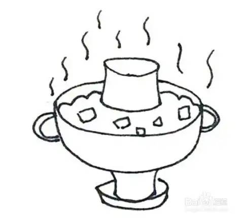 舌尖上的美食简笔画