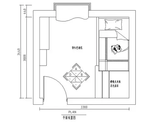cad室内设计施工图常用图块之儿童房