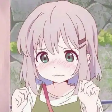 不正经害羞脸动漫女生头像图片