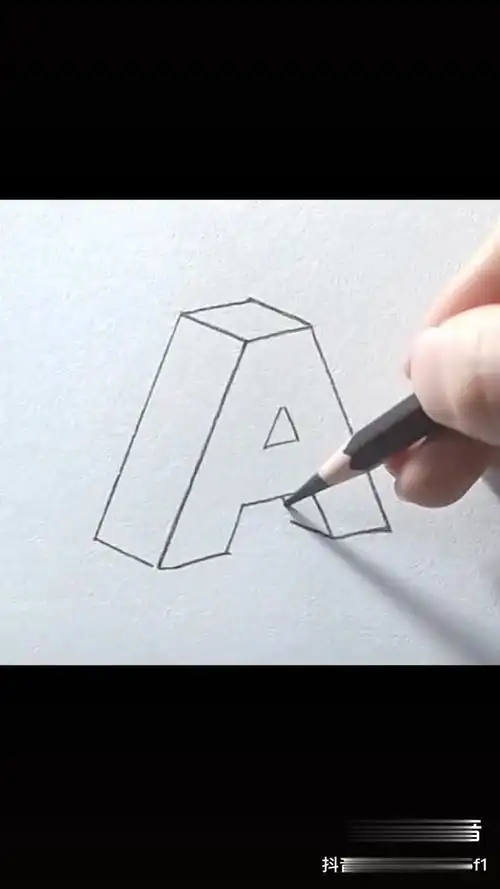 立体字母a画法素描 画画 手绘 立体画 dou 小助手-教育视频-搜狐视频