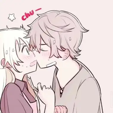 情侣头像卡通呆萌一对男女浪漫