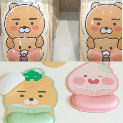 kakao friends春植猫狮子屁桃鼠标垫平板电脑手腕护手垫子防滑垫