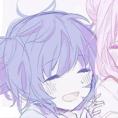 百合头像动漫情侣高清一对两张的动漫百合头像一左一右图片