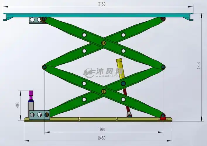 双剪刀叉升降平台