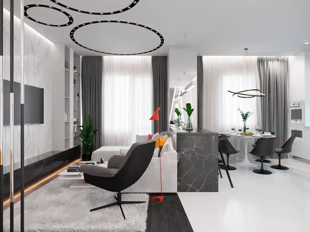 这就是传说中的酷炫未来感装修风格