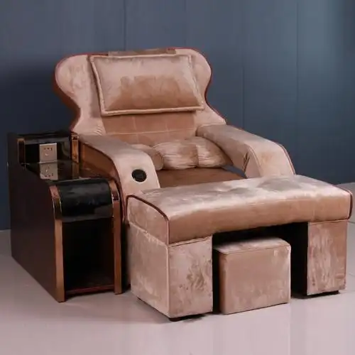 足疗沙发电动足浴躺椅起降扶手床沐足店沙发美甲美足椅