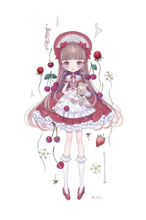 洛丽塔少女 大眼睛 萌妹子 ~ 插画 by_画师london_222