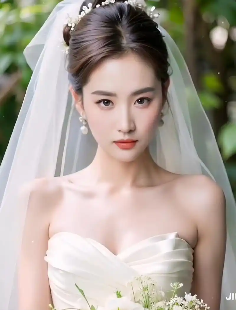 刘亦菲# #七夕节快乐# #婚纱#  用刘亦菲最新杂志硬照做的ai婚纱照