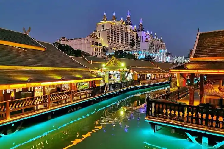 告庄之夜,西双版纳景洪市的夜景之美 91璀璨夜景 告庄之夜,景洪大