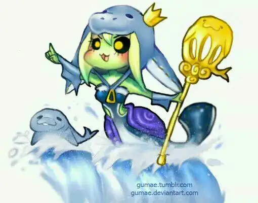 英雄联盟 lol 娜美 萌图 可爱 唤潮鲛姬 游戏 人鱼 nami