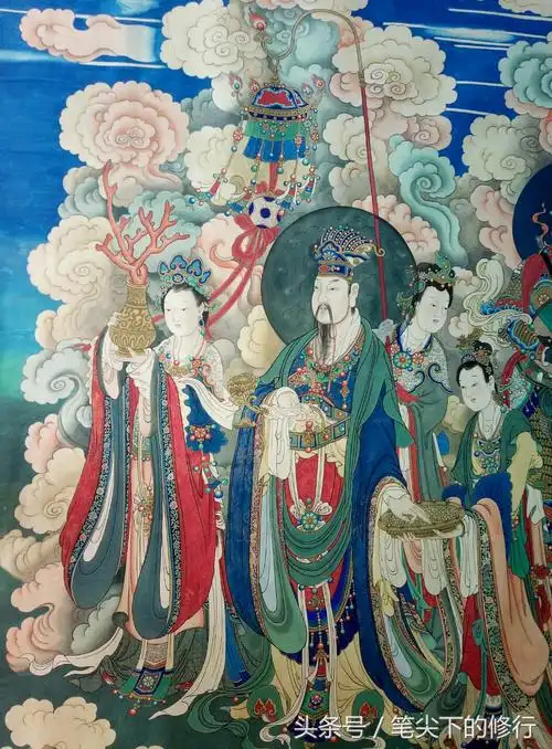 法海寺壁画《帝释梵天图》巨幅色彩复原