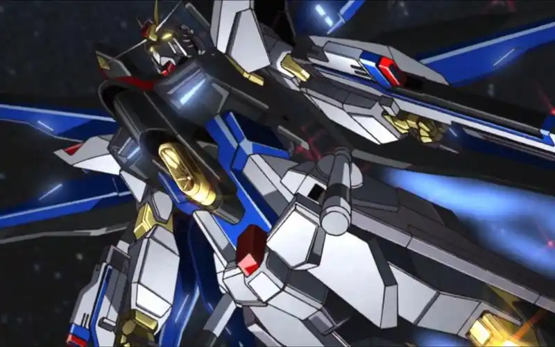 【高达seed destiny】强袭自由和无限正义高达首次出击,配上bgm,简直