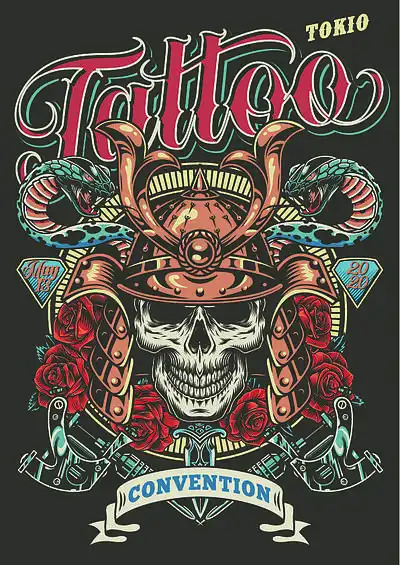 i>复 /i> i>古 /i>纹身 i>节 /i> i>海 /i> i>报 /i>