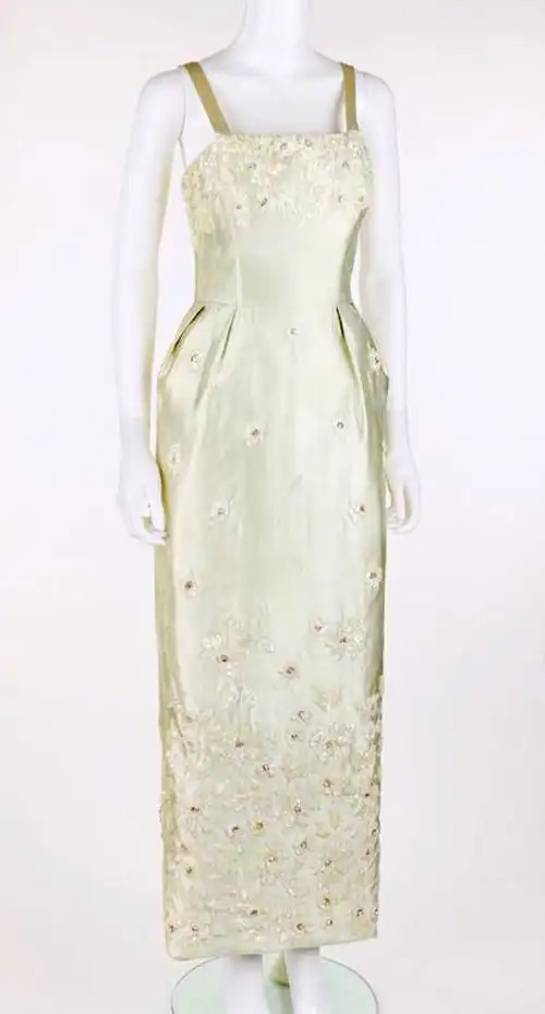 givenchy 1960s高级丝绸晚礼服