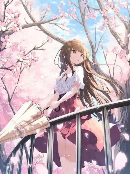 24张超美的樱花与少女的pixiv插画浪漫的春天的气息