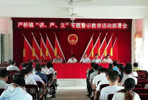 芜湖市无为县严桥镇四个一开展讲严立教育活动