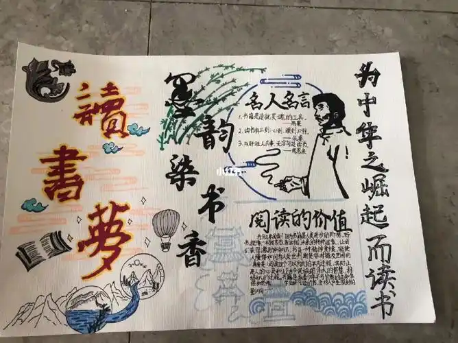 读书有关的手抄报