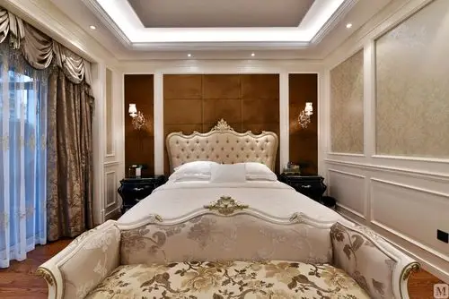 简欧卧室吊顶装修效果图
