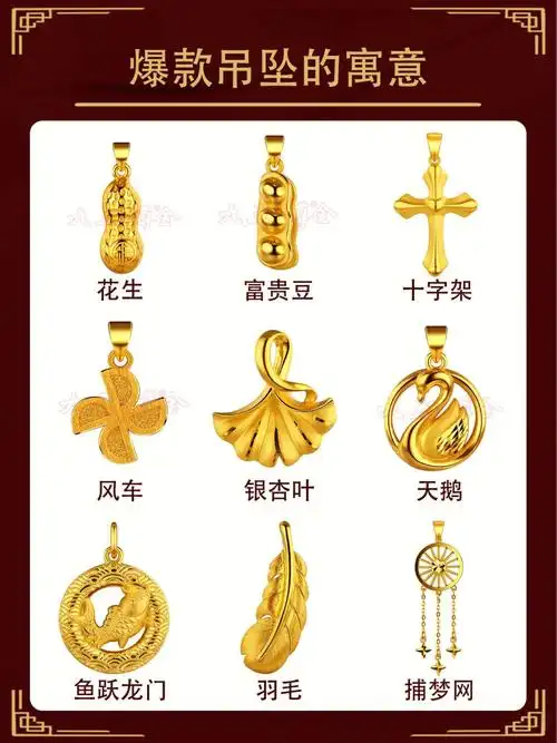 这些爆款黄金吊坠的寓意你都知道吗71