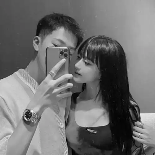 情侣头像帅气的男女真人,善良的人永远是幸福的