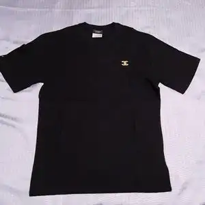 chanel香奈儿t恤男短袖黑色xl码闲置正品,成色95新