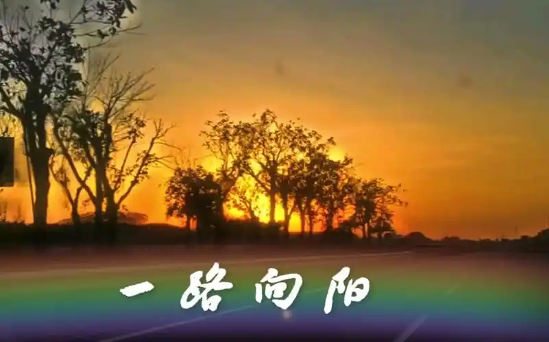 一路向阳!拨云见日!