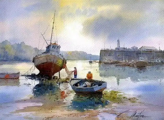 西班牙水彩画家faustinomartingonzalez作品欣赏