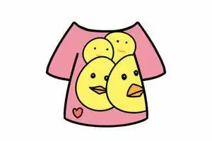 幼儿园a4纸简笔画短袖