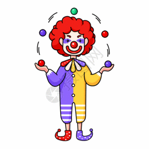 愚人节小丑元素gif图片-愚人节小丑元素动态图-愚人节小丑元素gif格式