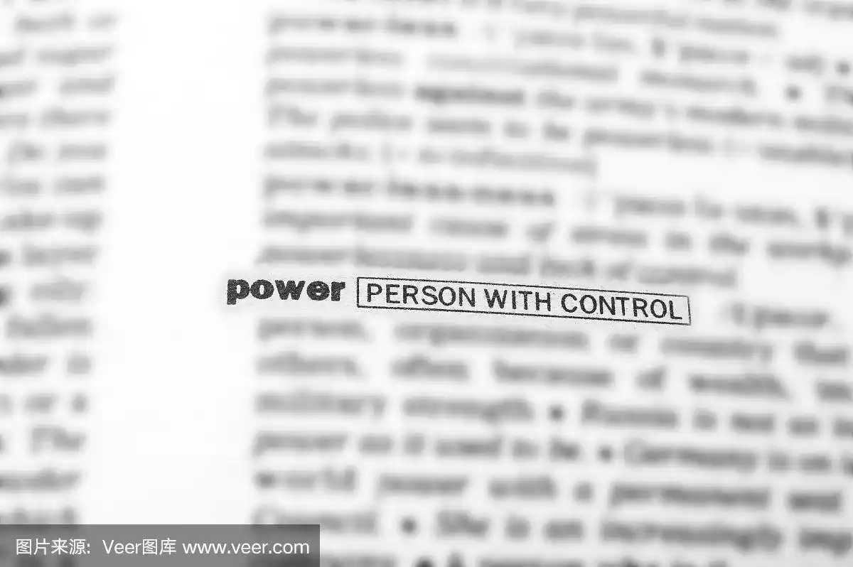 模糊文字在字典中与重点的力量.