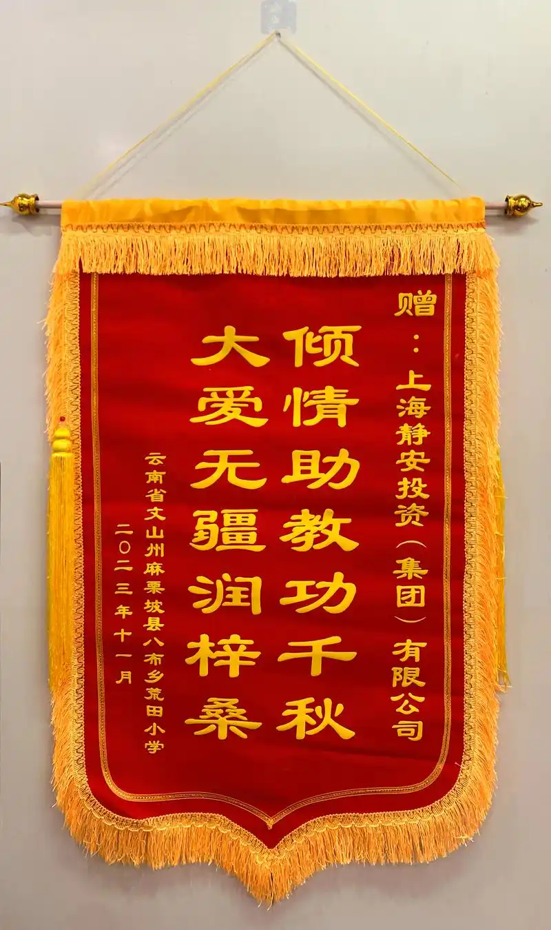 一面锦旗,一份感谢信,传递静安企业与结对小学的深情厚谊_上观新闻