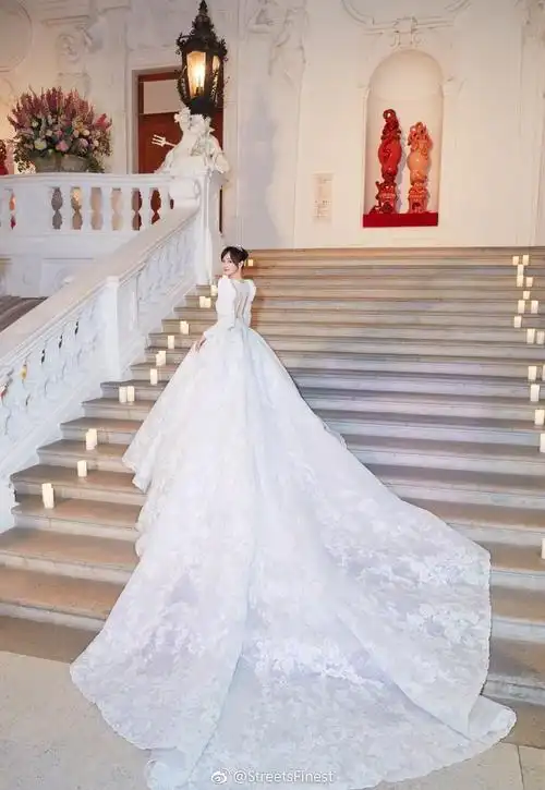 唐嫣婚礼现场照 是童话里公主的模样了78