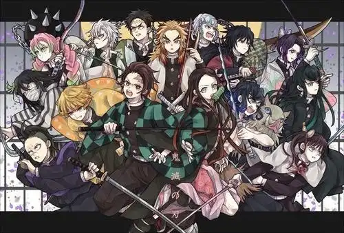 当鬼灭之刃中的人物穿上校服后,祢豆子超清纯,蛇恋cp简直甜爆了