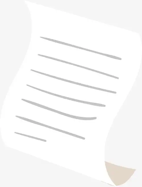 矢量图一张白色的纸