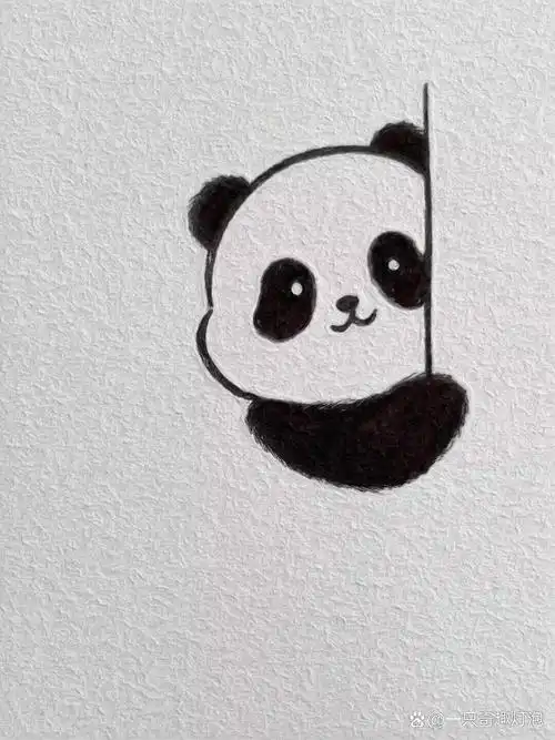 超可爱熊猫简笔画
