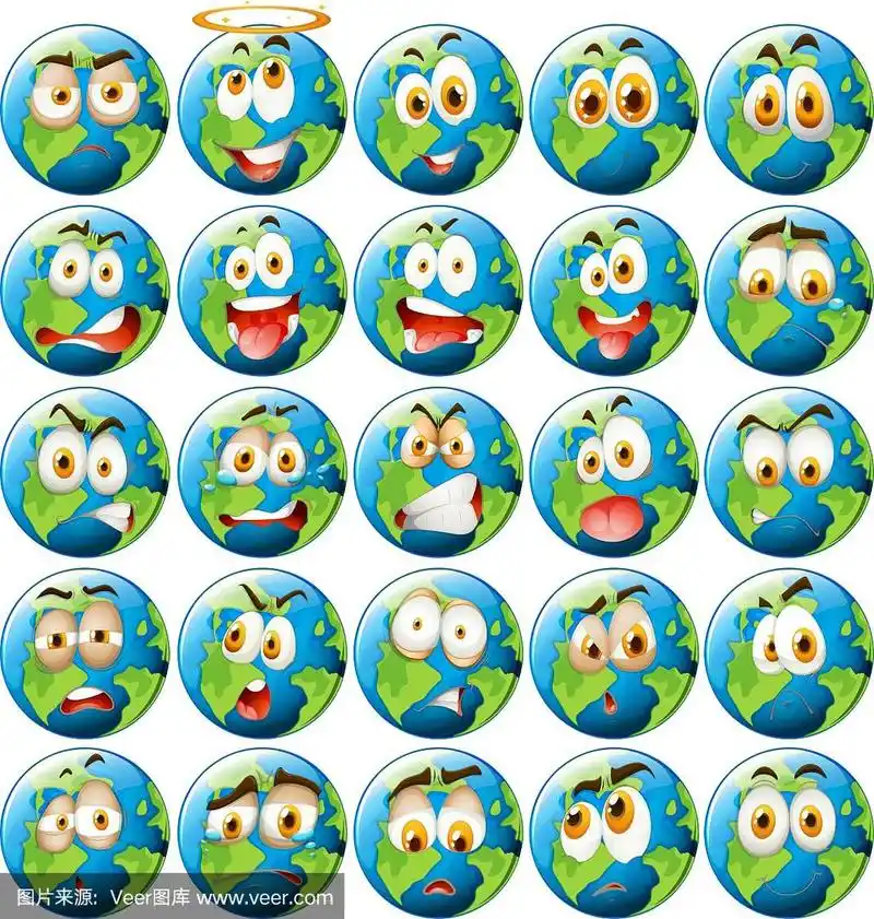 带表情的地球
