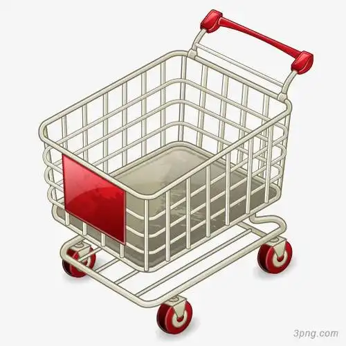 购物车空购物车卡通购物车png素材透明免抠图片-卡通手绘