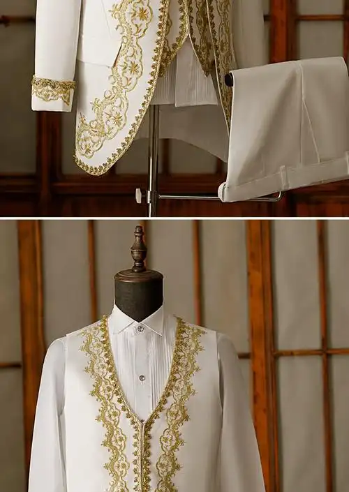 男士欧洲宫廷复古贵族中世纪礼服王子服装国王戏服欧式舞台演出服