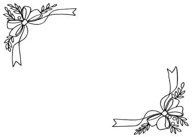 边框简笔画可爱好看边框简笔画可爱简单漂亮卡通边框手绘可爱简笔画