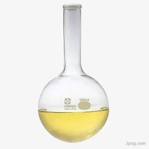 装化学药剂的圆底烧瓶