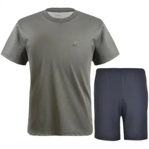 陆军训练服夏季短袖套装男t恤短袖短裤军迷透气速干圆领t恤体能服军衣