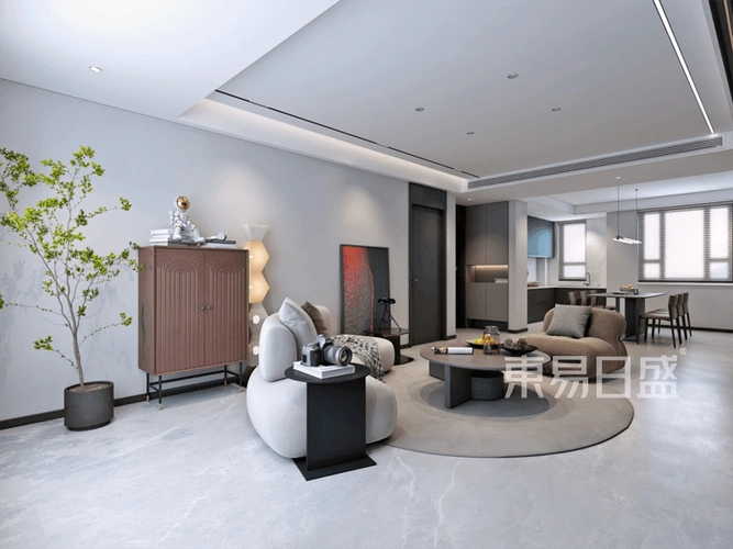 和达智慧生态城120㎡现代简约风格装修效果图