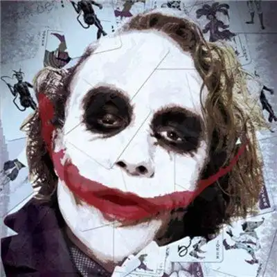 希斯莱杰小丑高清头像图片_www.qqtu8.com