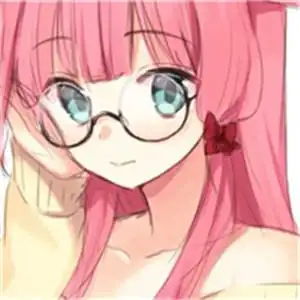 戴眼镜的卡通女生头像,动漫头像图片