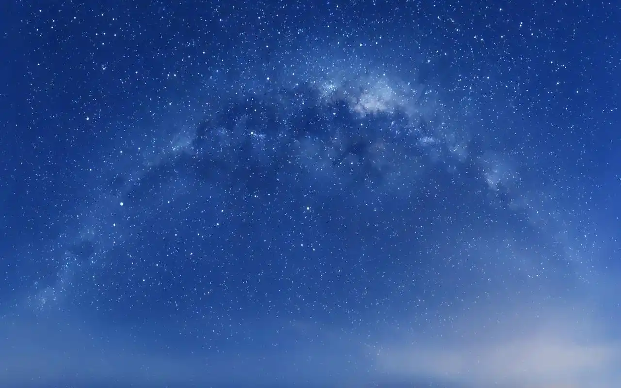 浩瀚唯美蓝色星空高清图片桌面壁纸