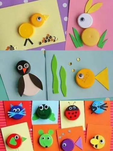 创意画:🌱瓶盖的神奇变化🌱 - 美篇