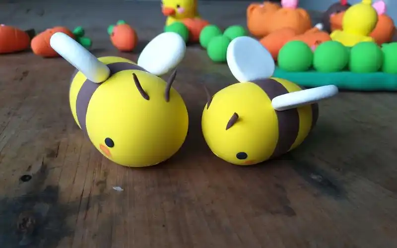 【超轻粘土】新手入门第6集(黏土)小蜜蜂的制作