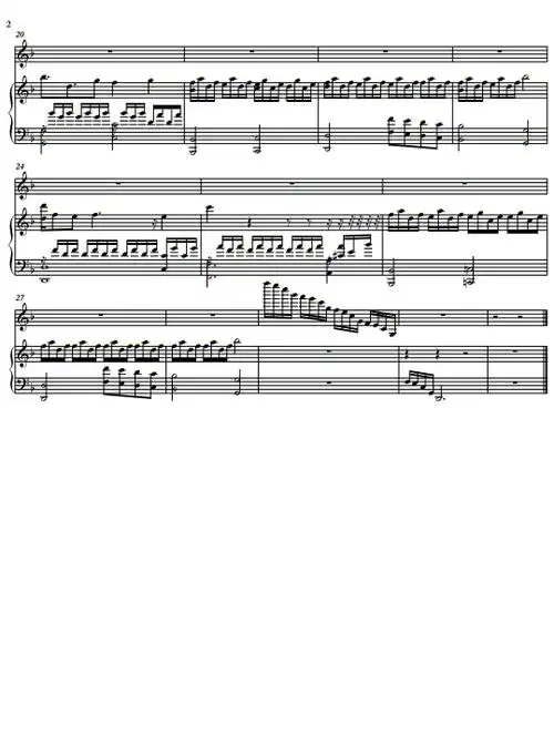 太阳的后裔once again 钢琴谱