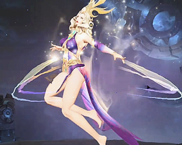 王者荣耀武则天去布料荣耀典藏曝光,看到坐立效果后,玩家:这是奇行种